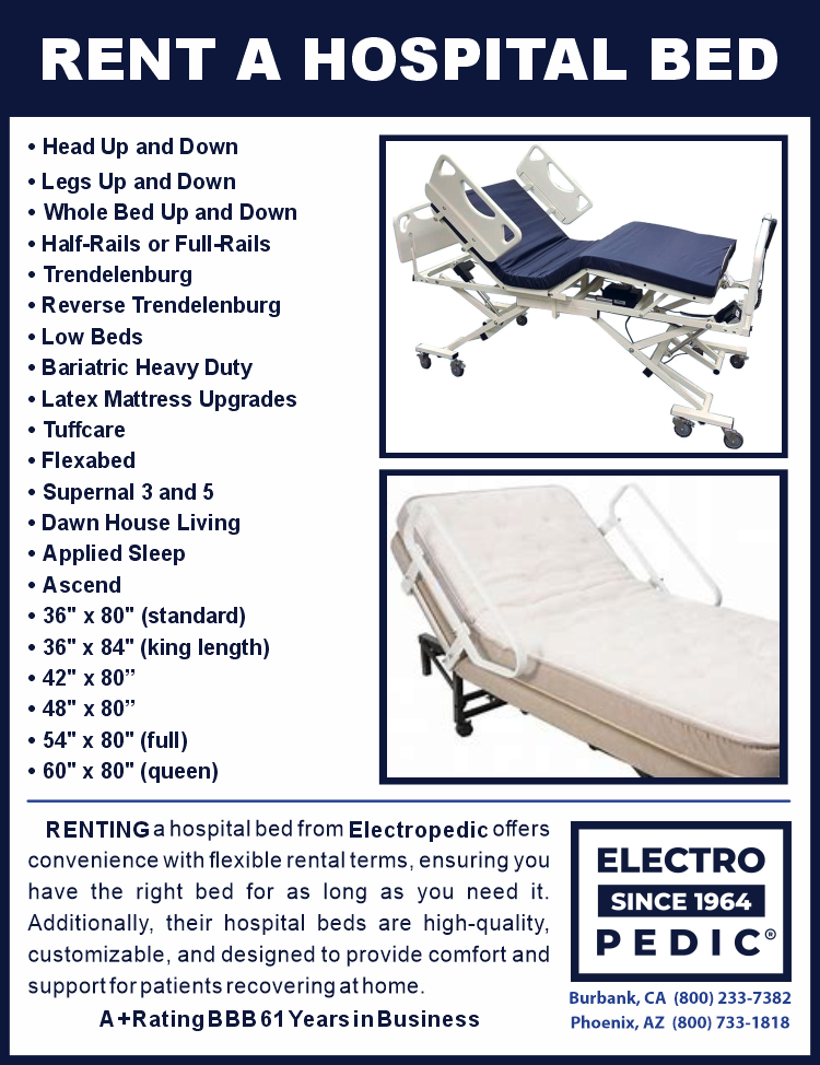 Phoenix Electropedic Rent a hospital bed